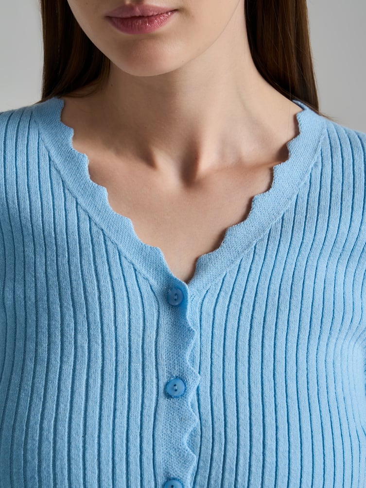 Кардиган укороченный на пуговицах