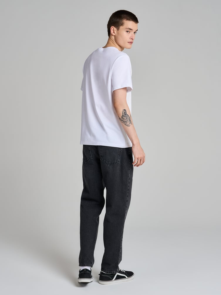 Джинсы укороченный прямого кроя