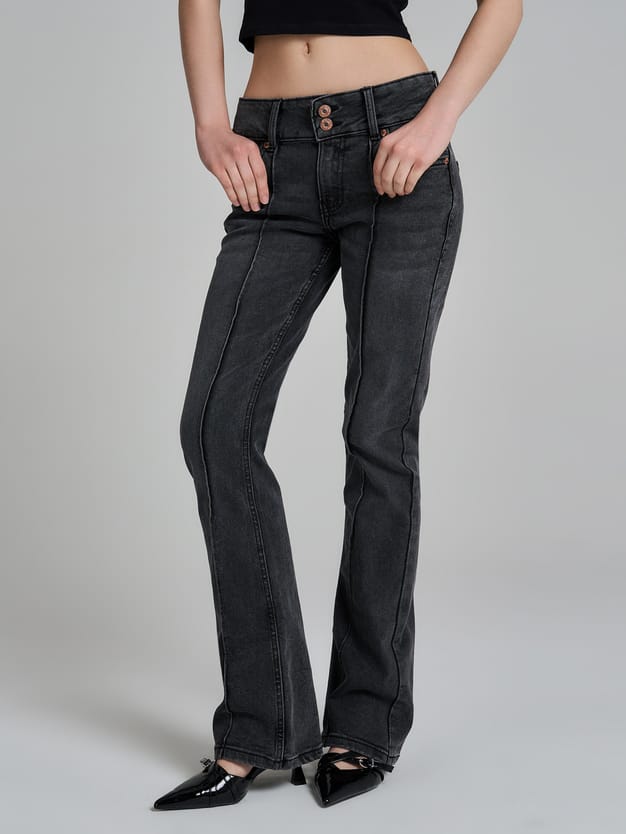 Джинсы клеш со стрелками