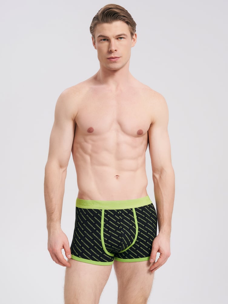 Хлопковые трусы с принтом авокадо - 2 шт.