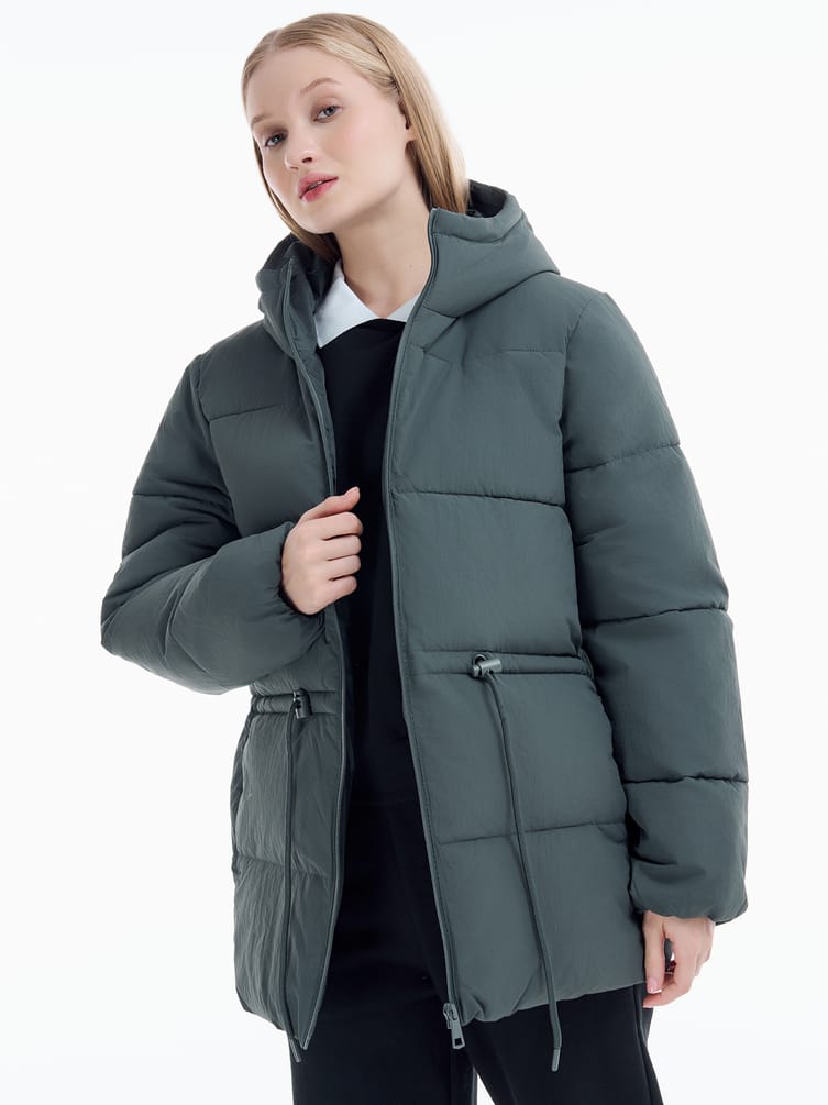 Куртка удлиненная стеганая женская