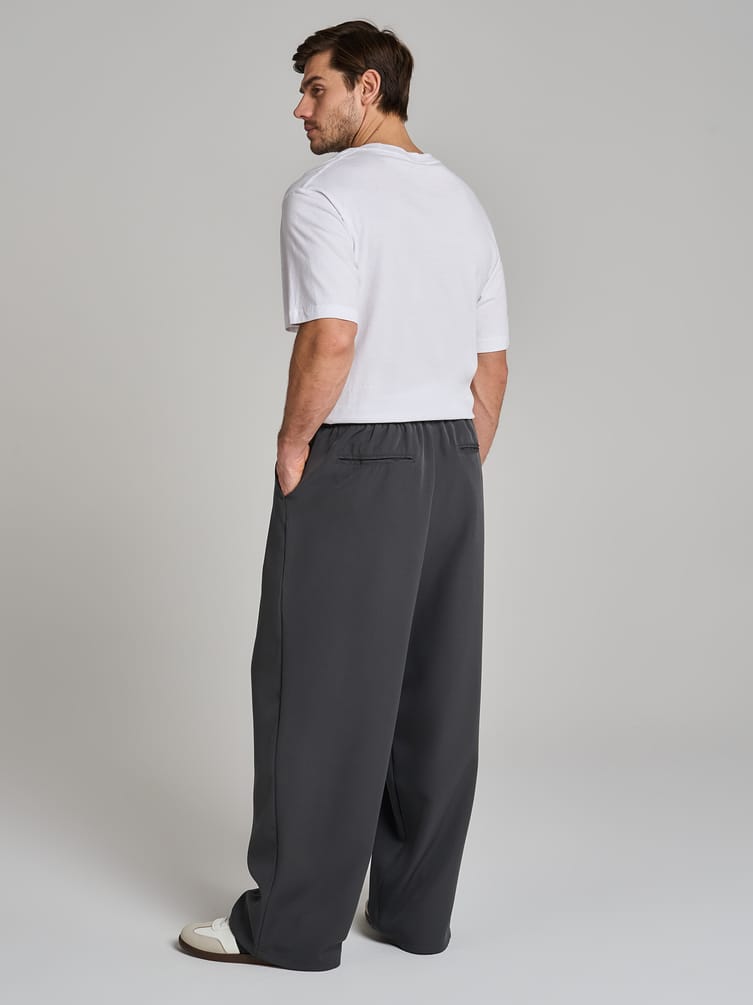 Брюки широкие повседневные