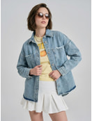 Джинсовая куртка оверсайз