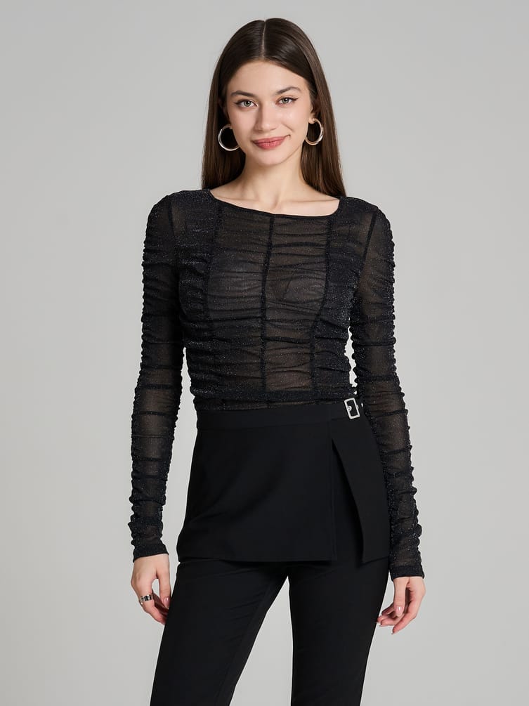 Блузка вечерняя нарядная с люрексом