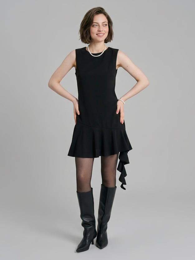 Платье вечернее с воланами