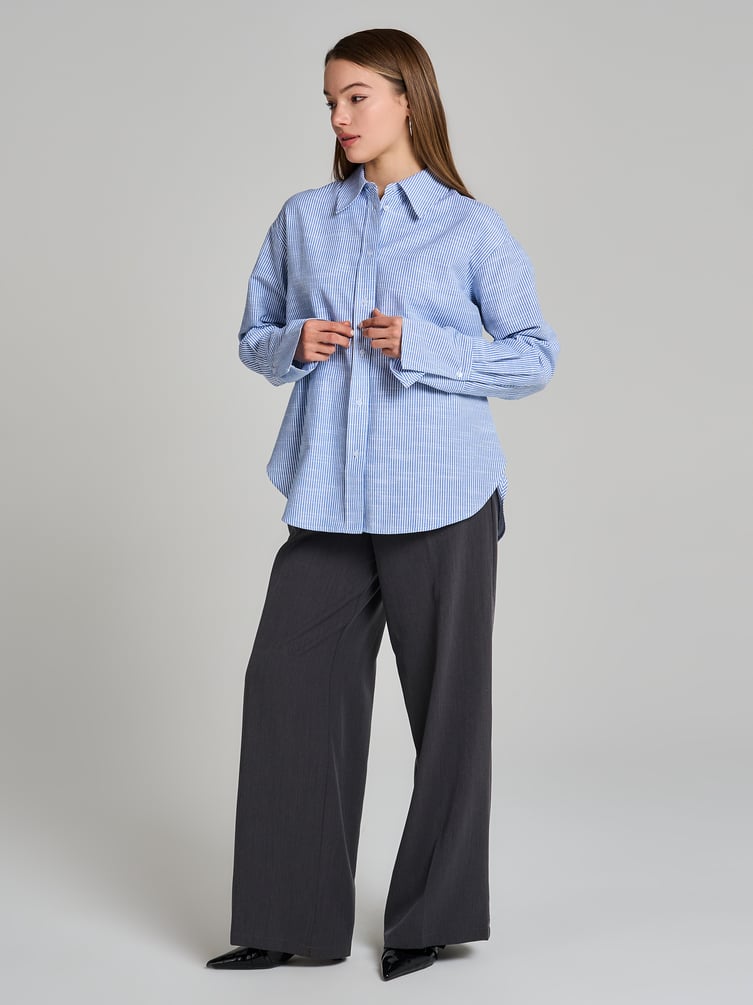 Рубашка оверсайз в полоску