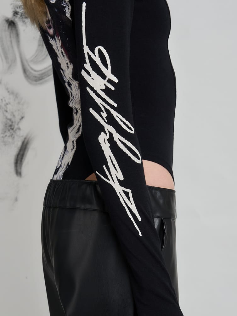 Боди с принтом Макс Борисов