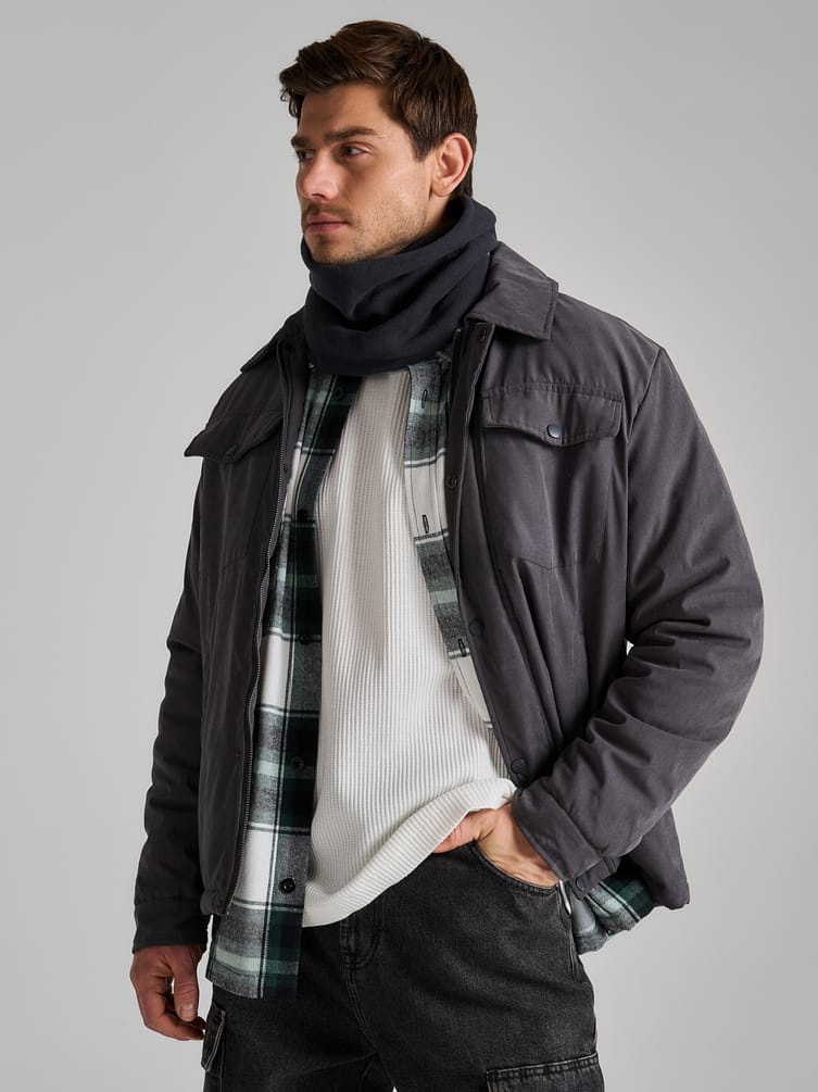 Флисовый шарф снуд