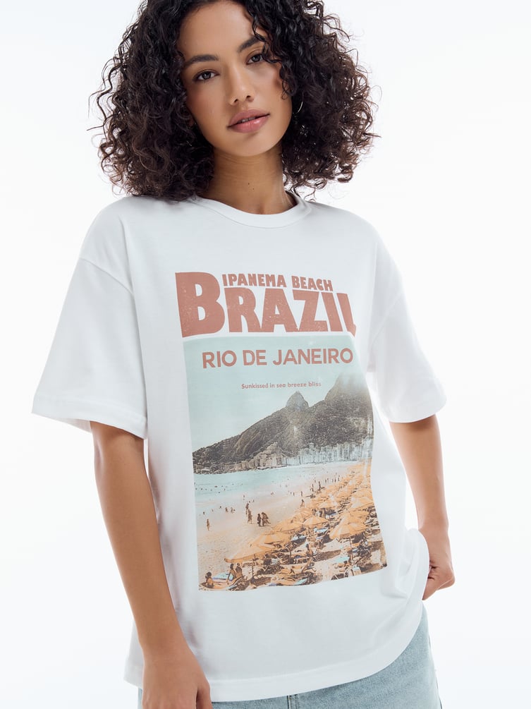 Футболка с принтом Brazil