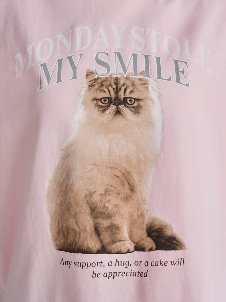 Футболка оверсайз с принтом