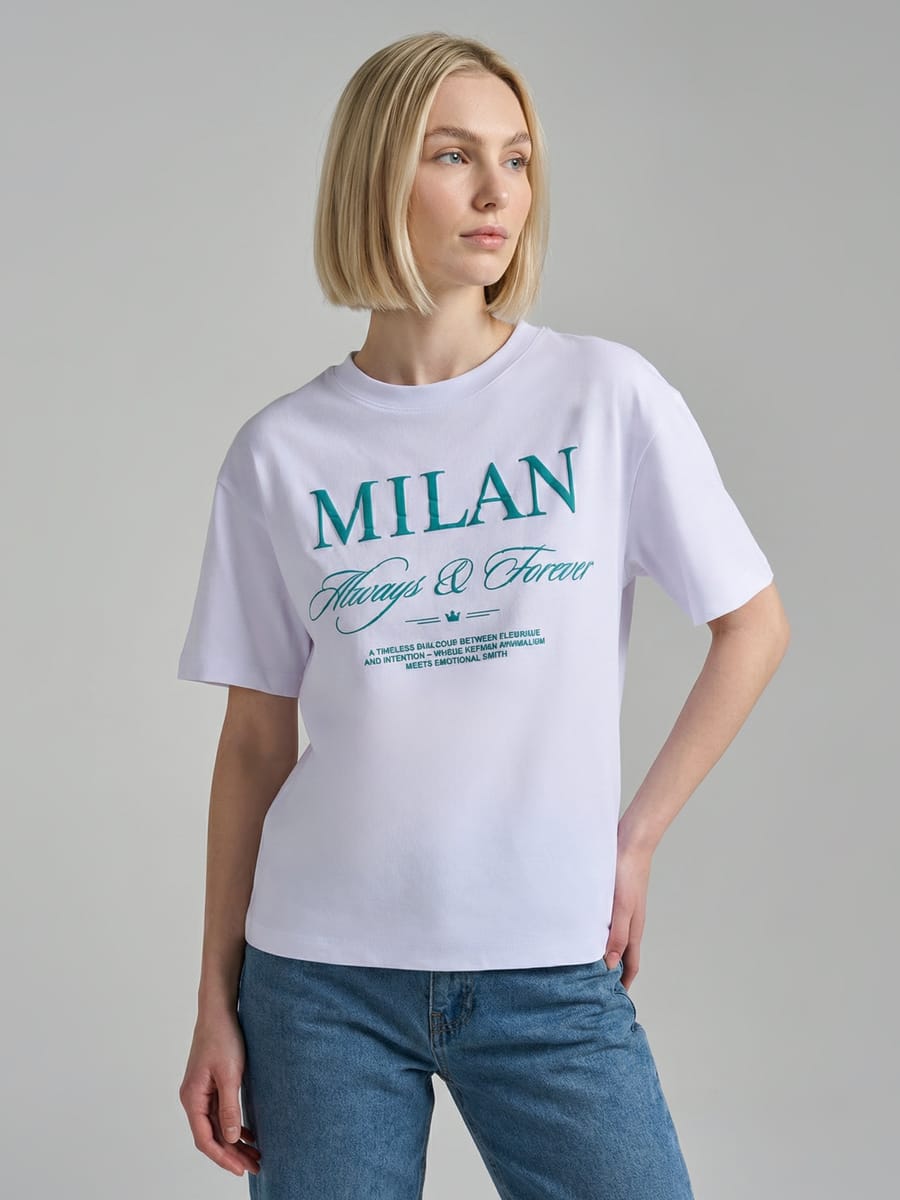 Футболка оверсайз с надписью