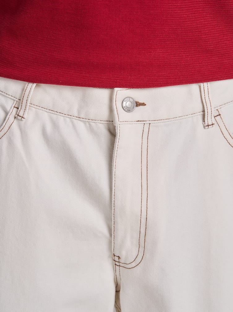 Удлиненные джинсовые шорты бермуды