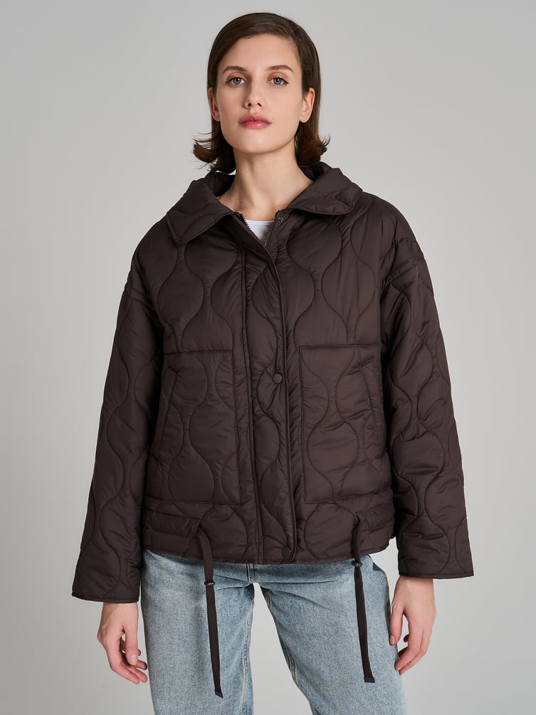 Куртка стеганая с капюшоном