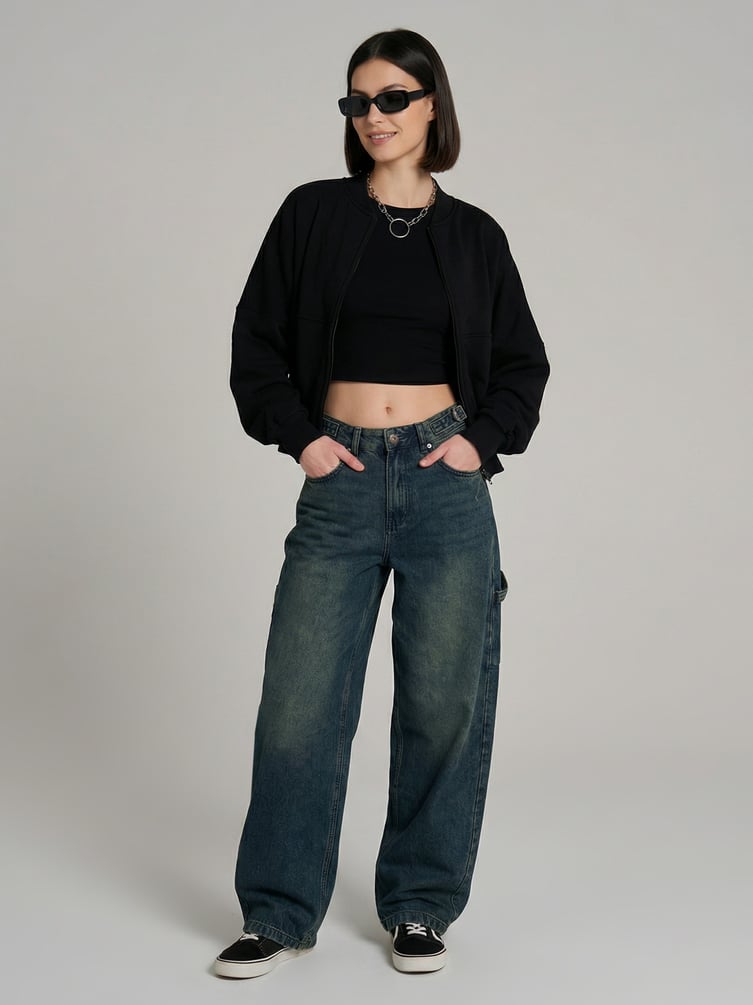 Джинсы широкие Balloon