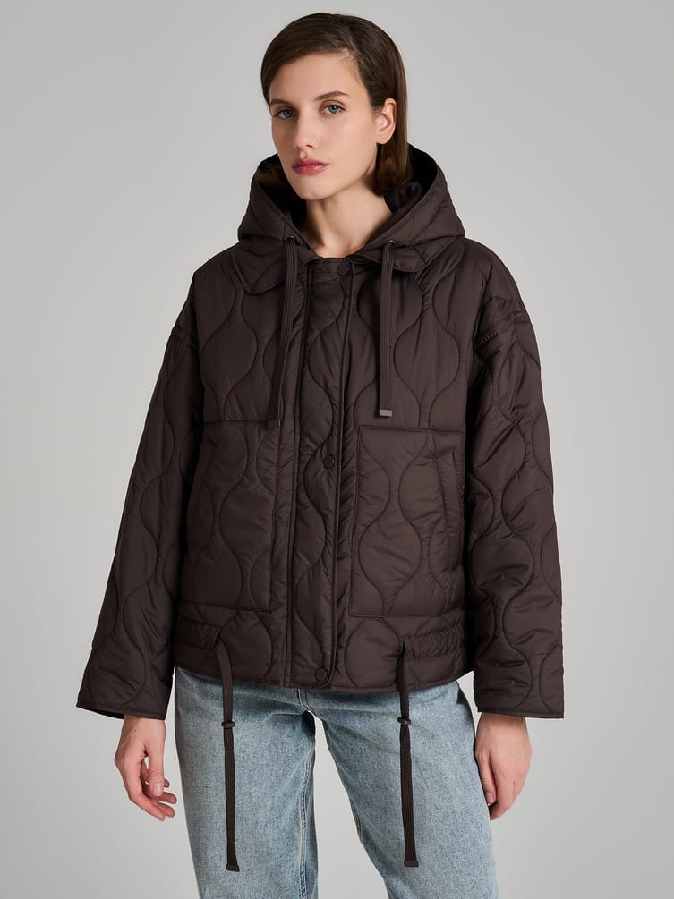 Куртка стеганая с капюшоном