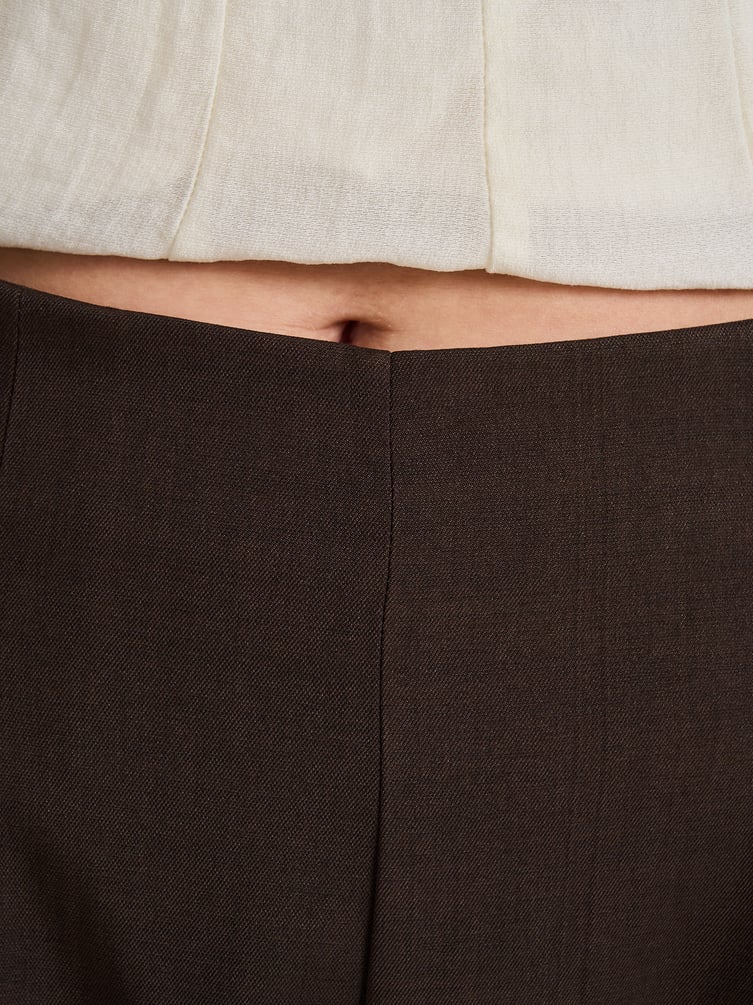 Брюки палаццо классические с защипами