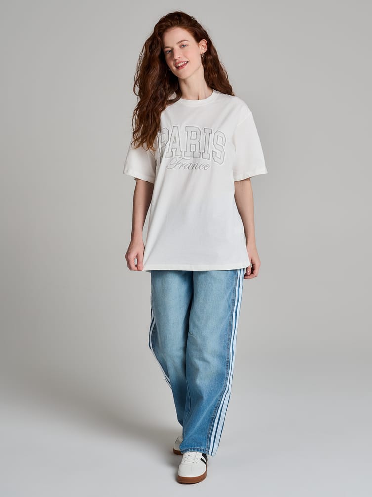 Футболка оверсайз с надписью Paris