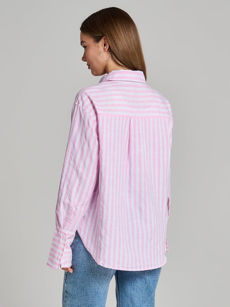 Рубашка оверсайз в полоску