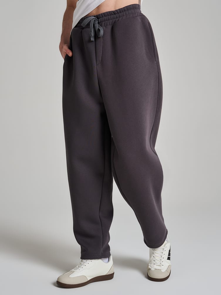 Утепленные брюки зауженные с начесом