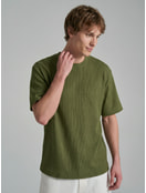 Футболка летняя из жатой ткани