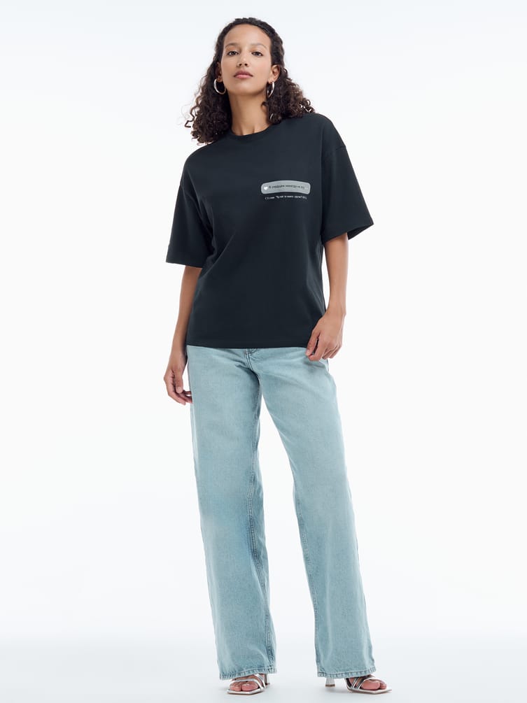 Футболка оверсайз с принтом Есенина