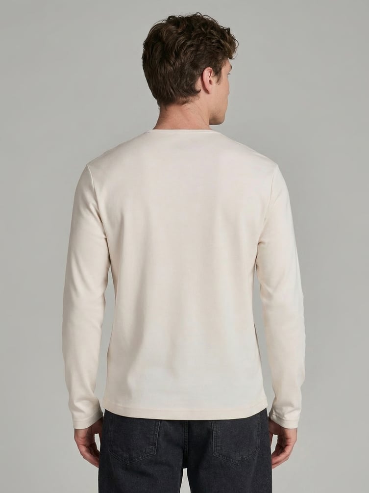 Лонгслив из хлопка с пуговицами