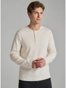 Лонгслив из хлопка с пуговицами