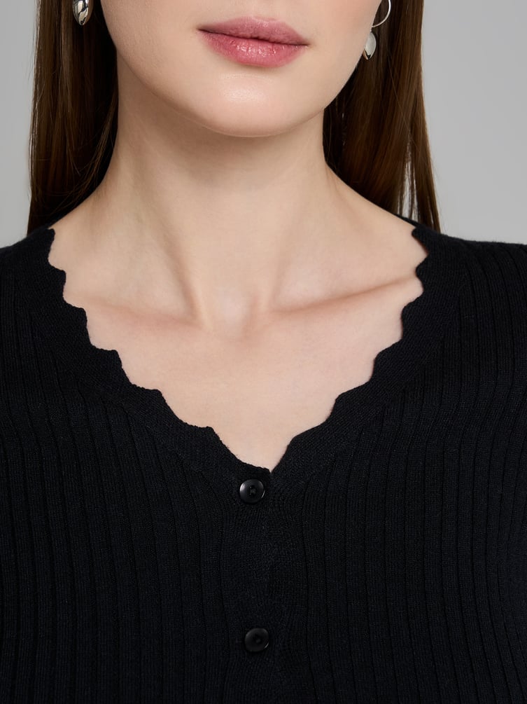 Кардиган укороченный на пуговицах