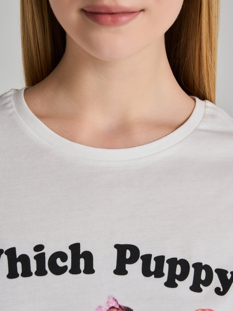 Пижама с принтом и брюками