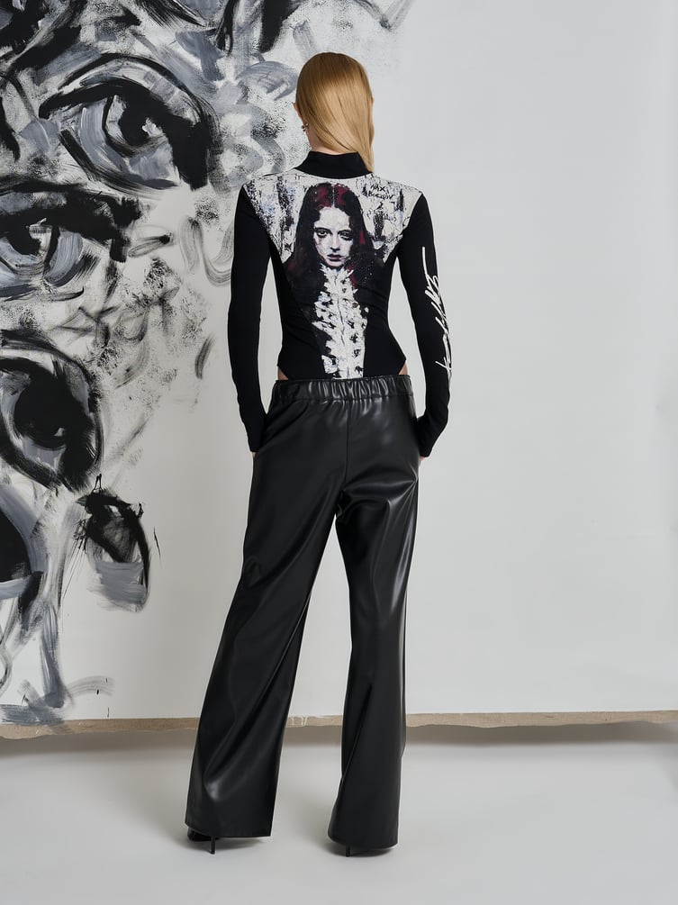 Боди с принтом Макс Борисов