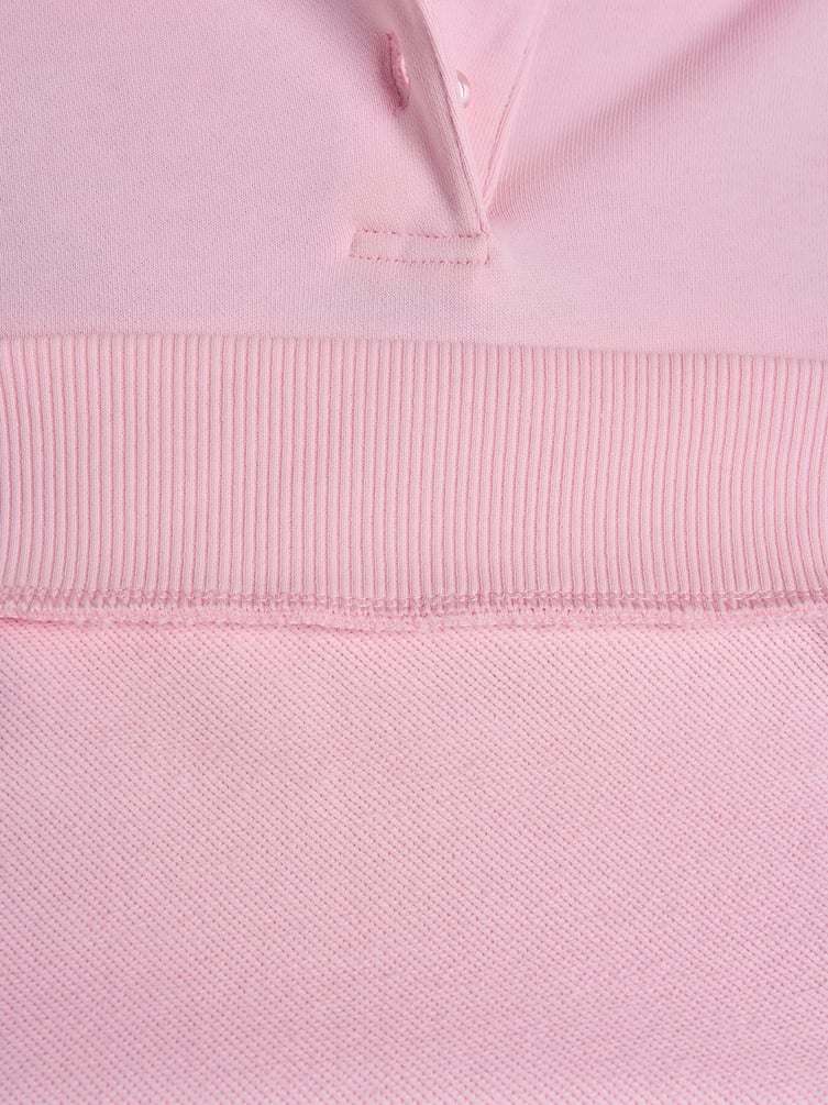 Свитшот без начеса с воротничном