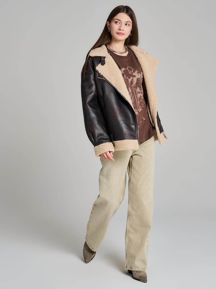 Футболка из хлопка с принтом ангела