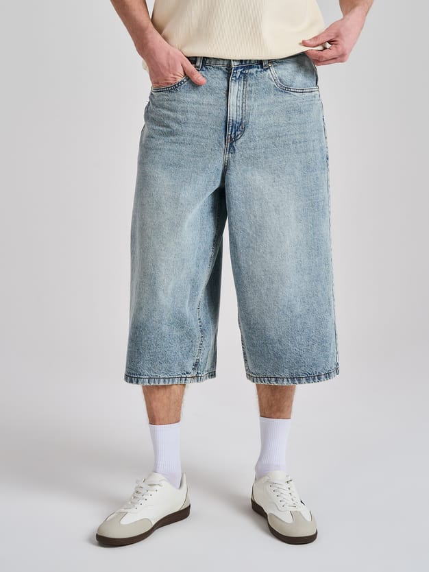 Шорты джинсовые бермуды