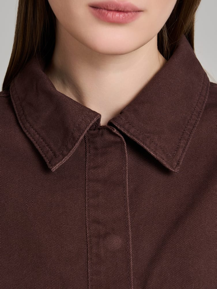 Рубашка джинсовая оверсайз