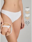 Трусы-стринги - 4 шт. бесшовные
