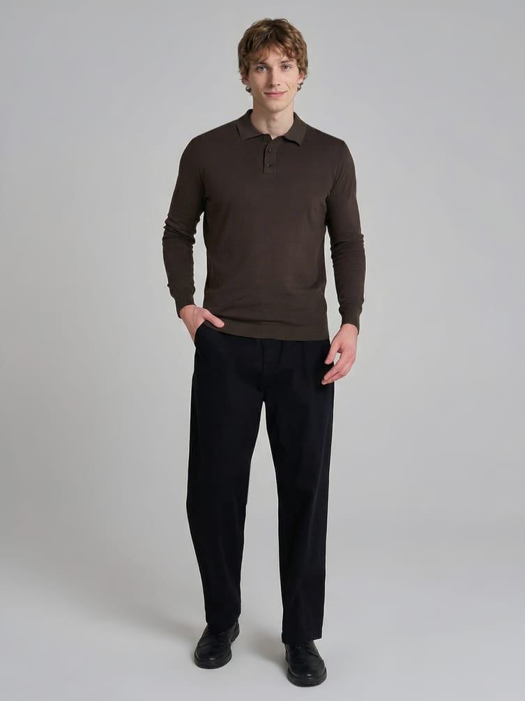 Джемпер поло хлопковый