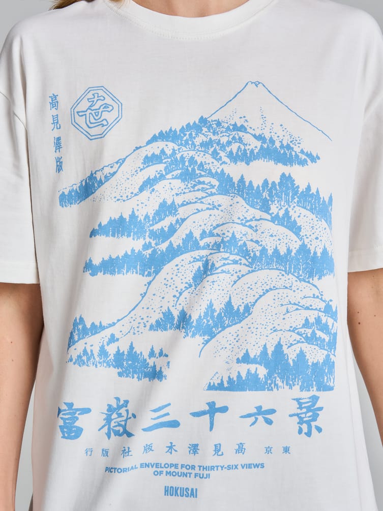 Футболка с принтом гор