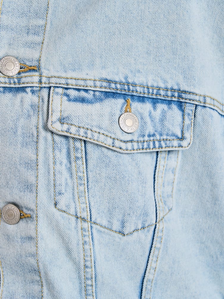 Куртка джинсовая оверсайз укороченная