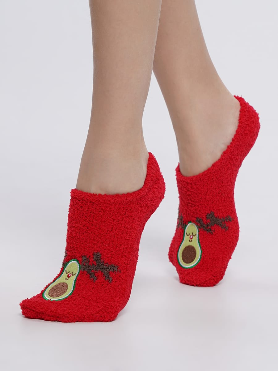 Новогодние теплые следки - 1 пара