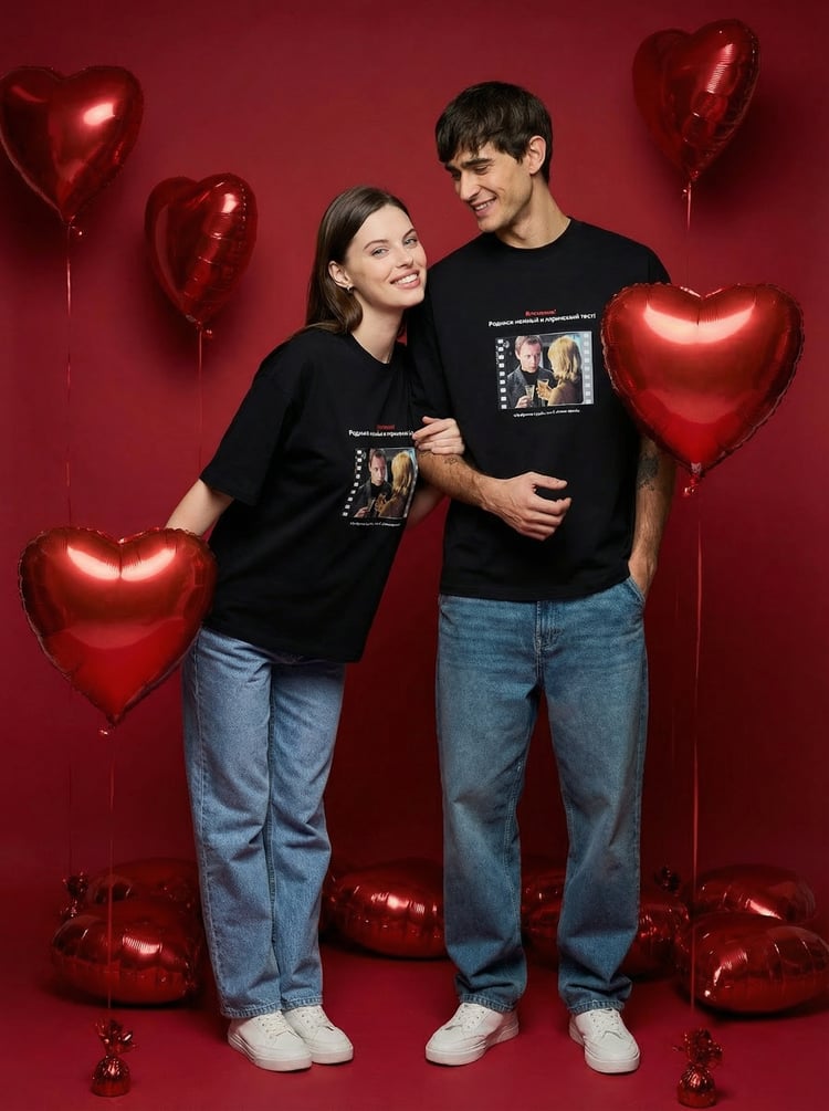 Футболка оверсайз с принтом Мосфильм