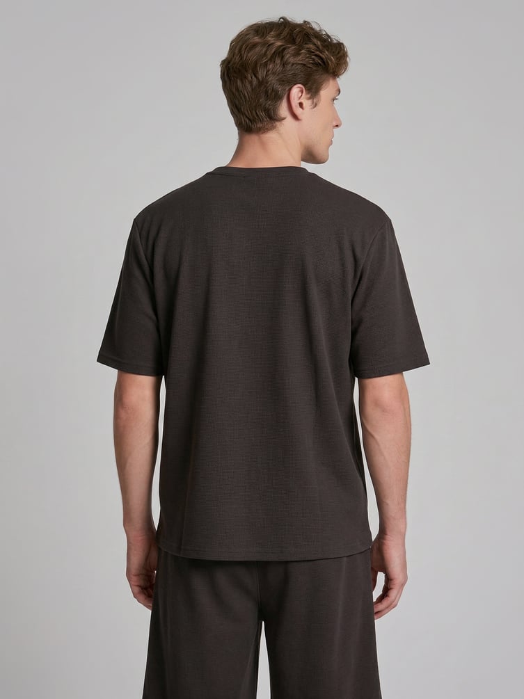 Футболка однотонная с коротким рукавом