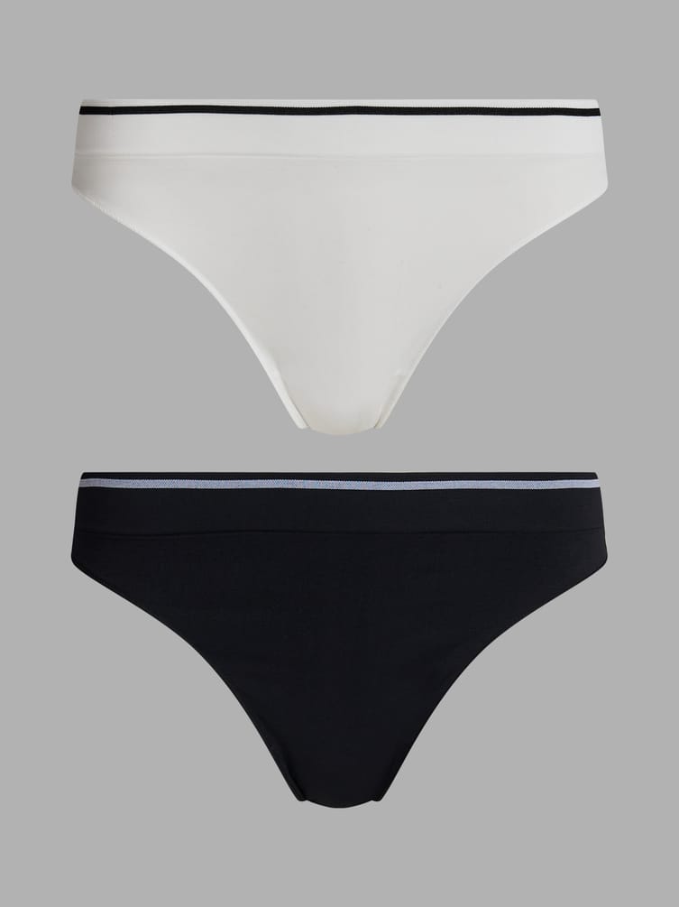 Трусы-стринги - 2 шт. с широкой резинкой