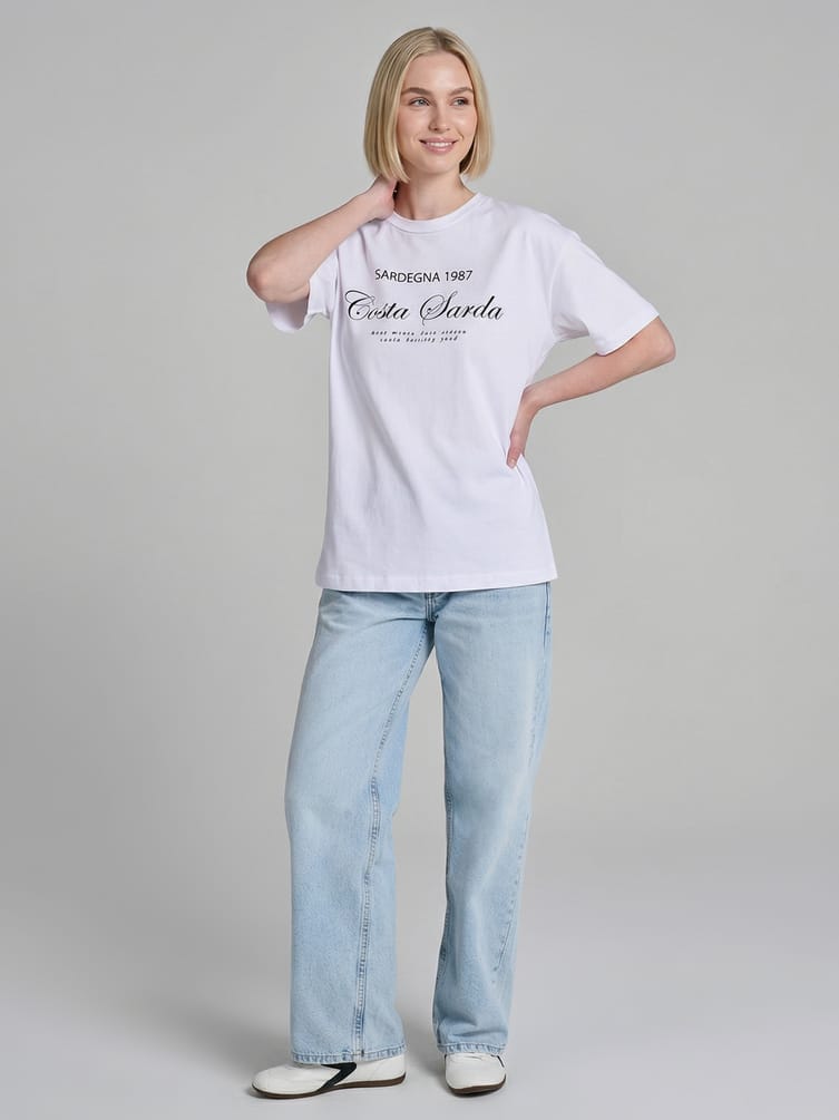 Футболка хлопковая с надписью