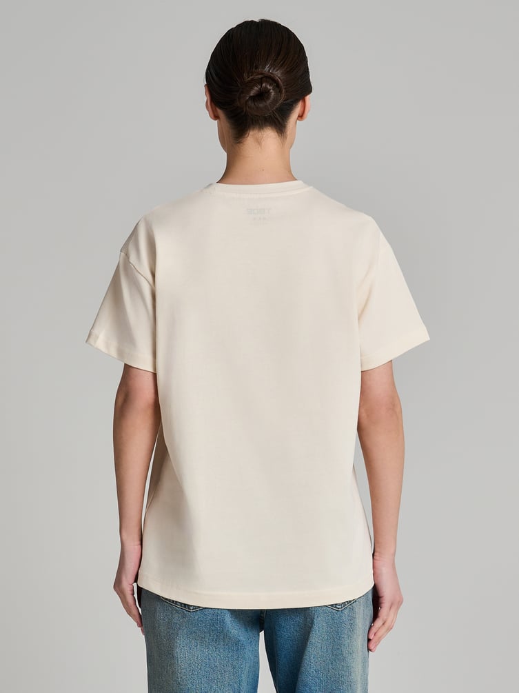 Футболка из хлопка с принтом