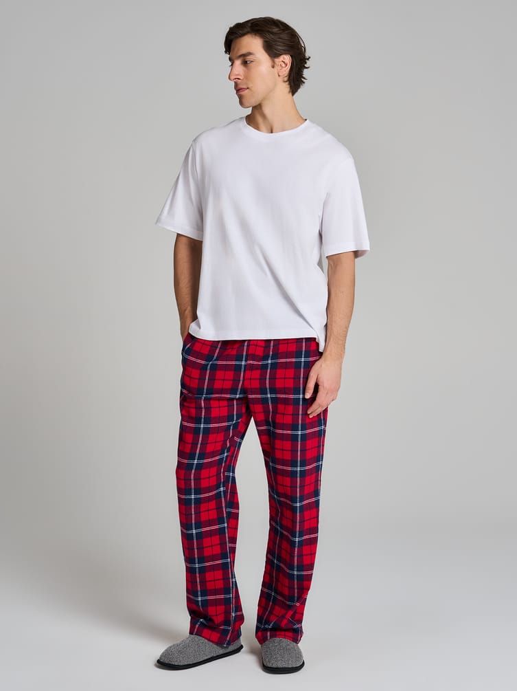 Пижамные брюки в клетку