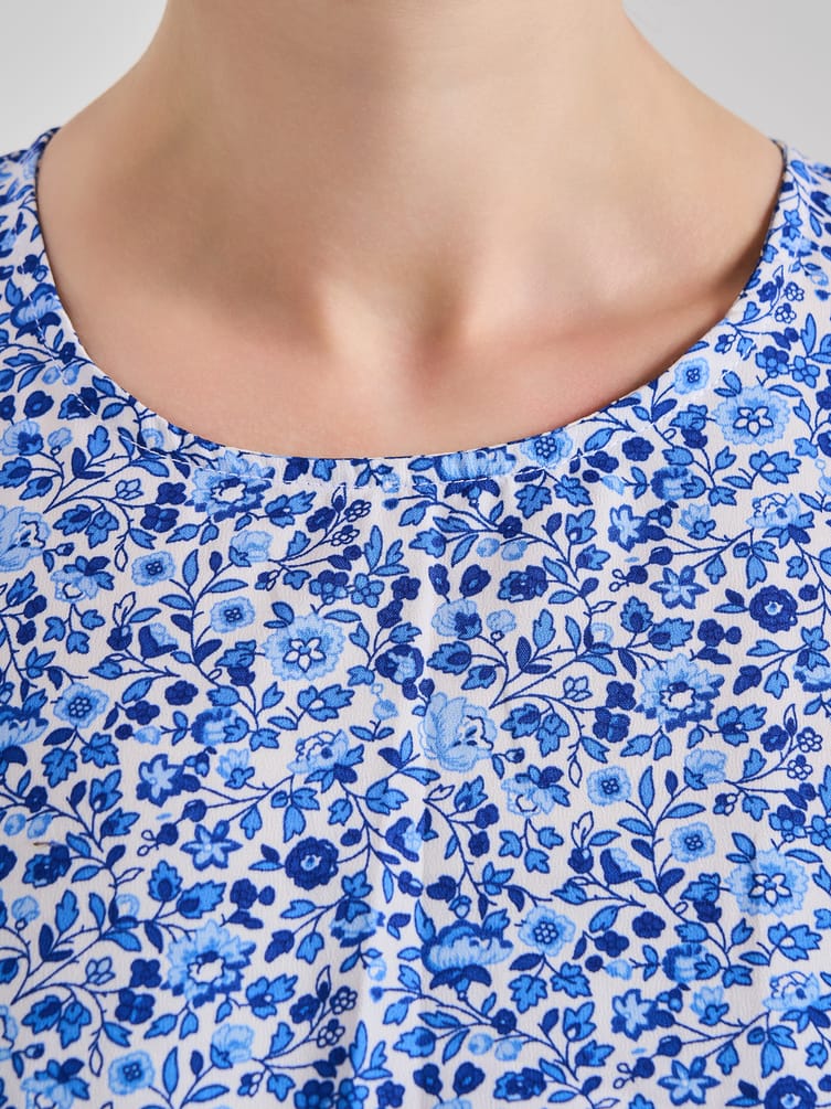 Миди платье крестьянка