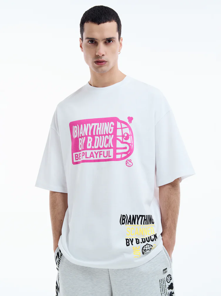 Футболка оверсайз с принтом утки B.Duck