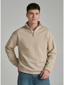 Утепленная толстовка с высоким горлом и начесом