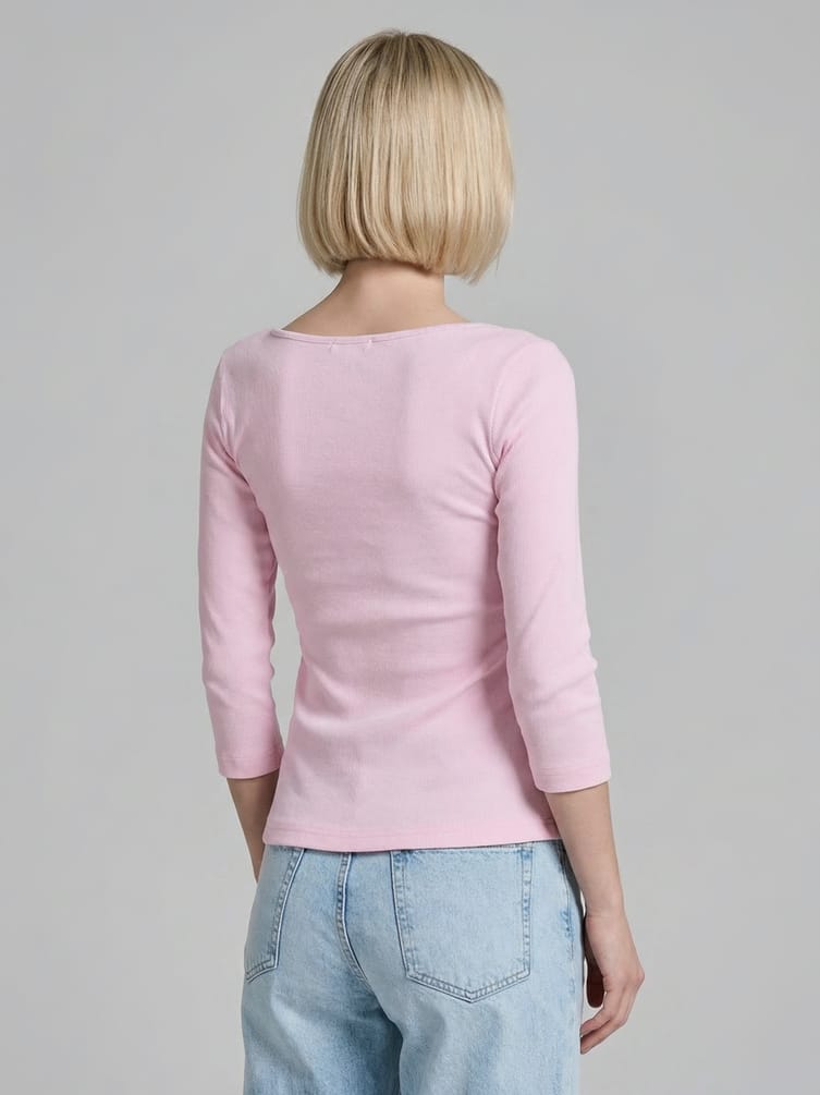 Лонгслив приталенный