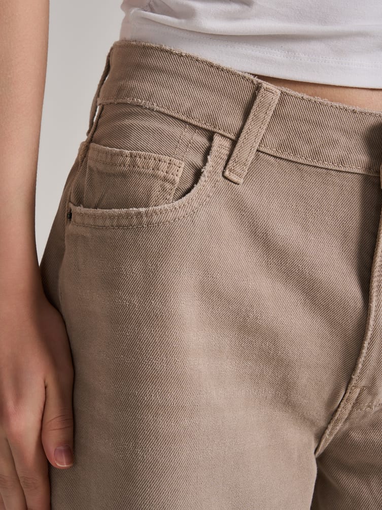 Джинсы широкие с вареным эффектом